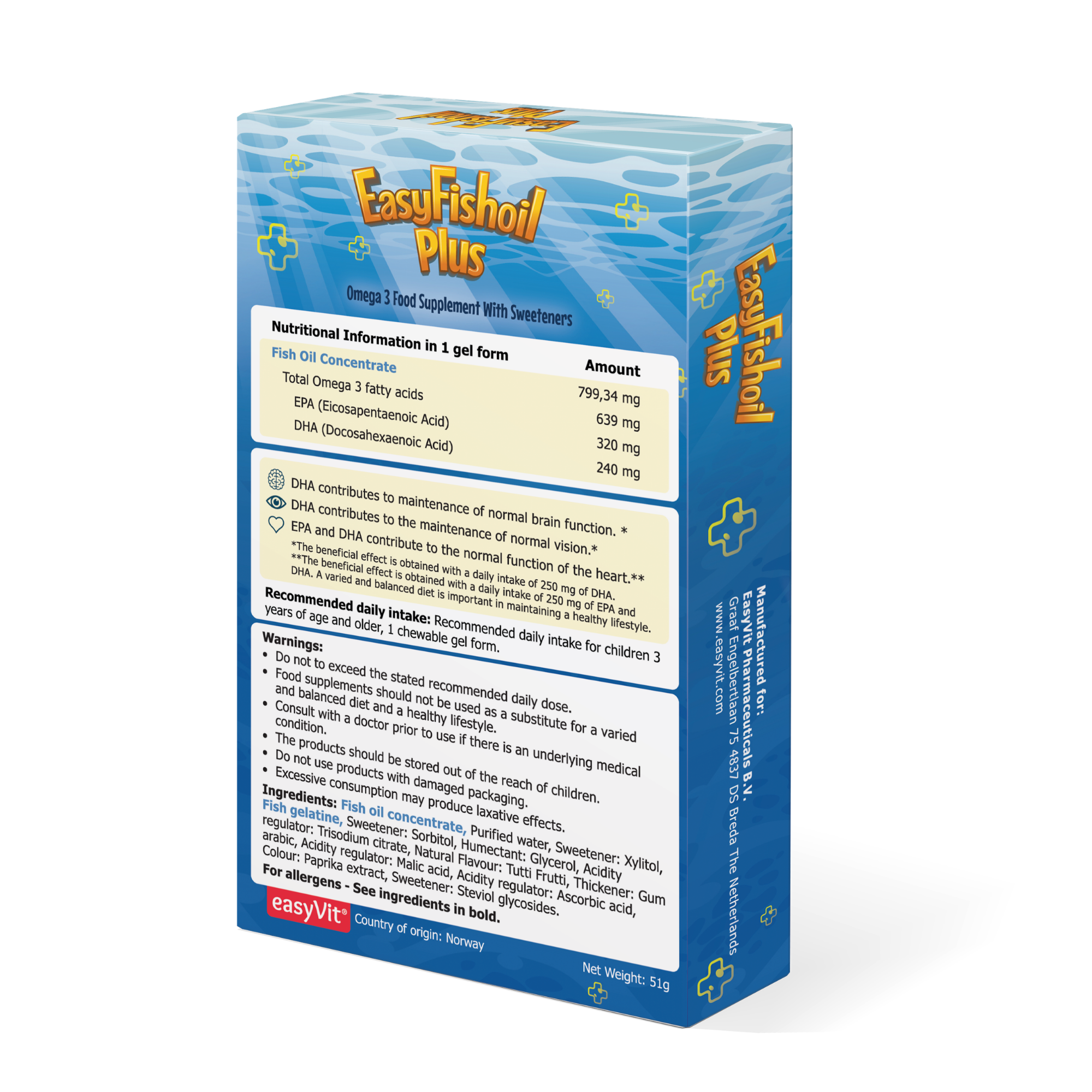 Omega 3 Fish Oil Supplements For Kids - EasyFishoil Plus