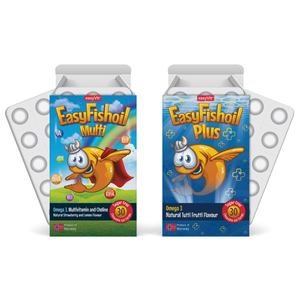 Fish Oil Omega 3 Dietary Supplement for Children - EasyFishoil Multi and Plus