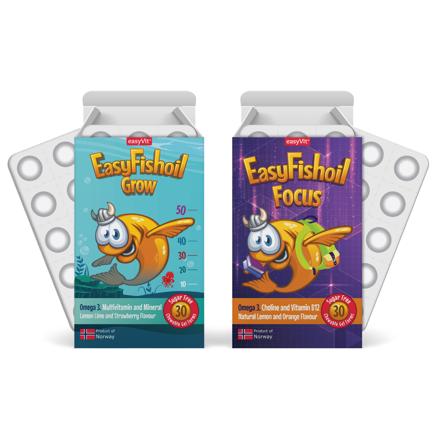 Fish Oil Dietary Supplement for Children EasyFishOil Grow and Focus