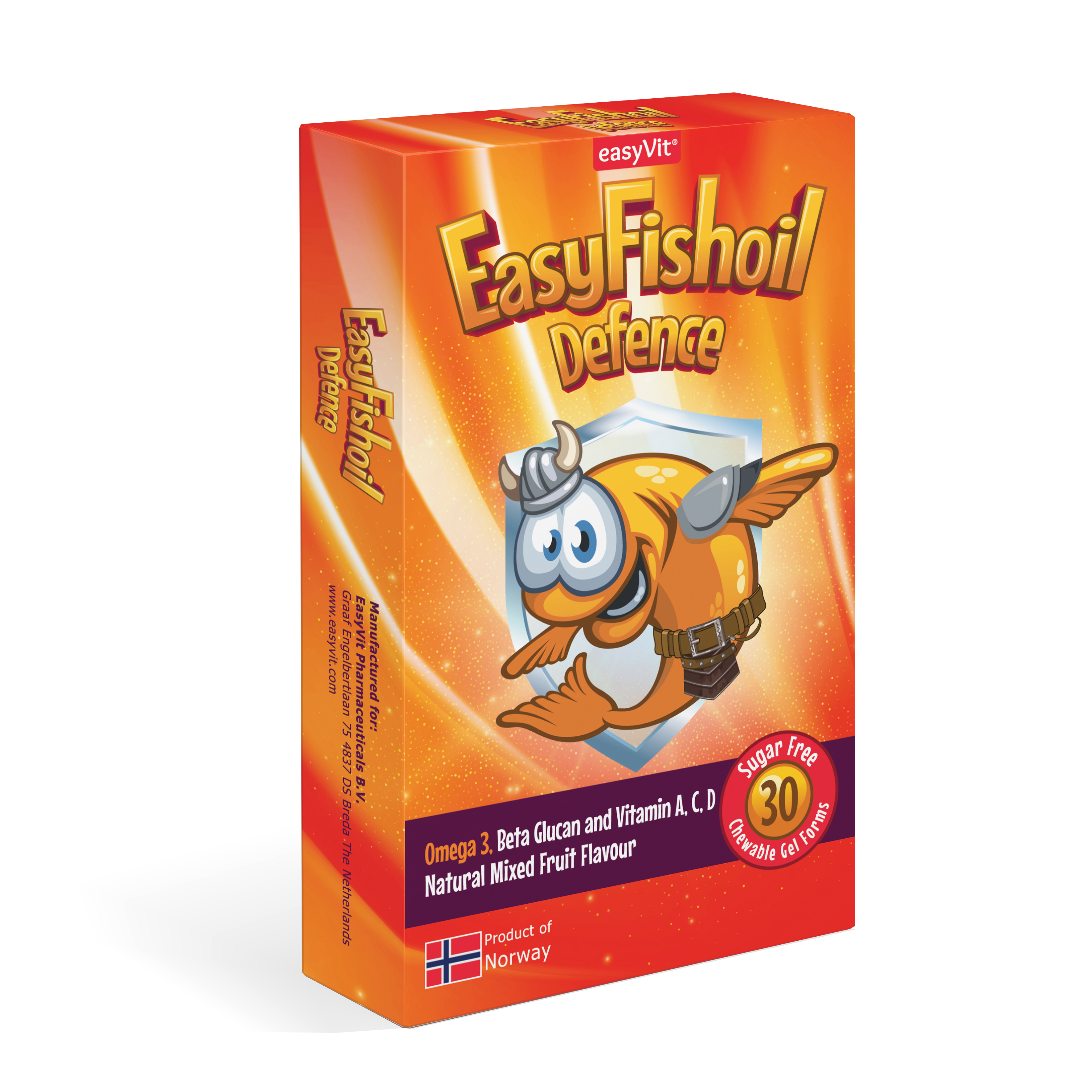 EasyFishoil Defence Omega-3 + Beta Glucan, Vitamins A, C, D For Children