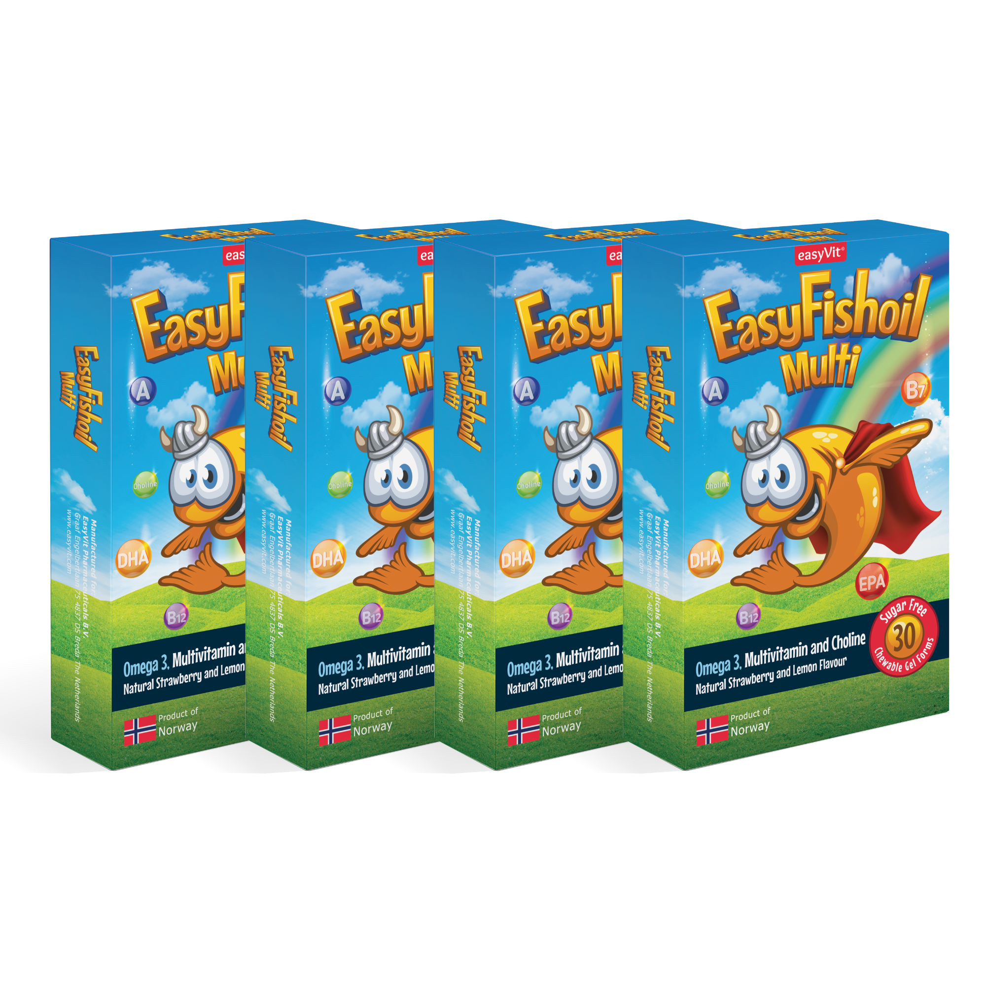 Fish Oil Omega 3 Dietary Supplement for Children - EasyFishoil Multi 5 Pieces