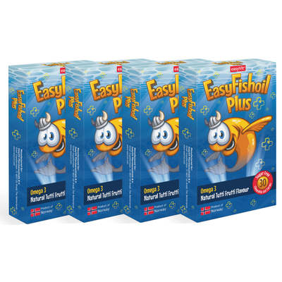 Omega 3 Fish Oil Supplements For Kids - EasyFishoil Plus 4 Pieces